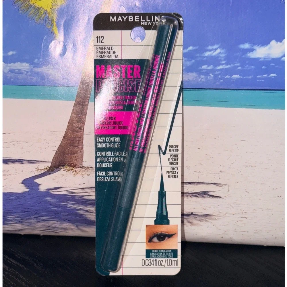 Maybelline Master Precise All Day Liquid Eyeliner 112 Emerald Green Waterproof